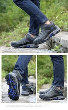 将图片加载到图库查看器，Soft Black Mens Boots Winter Fur Warm Snow Men Walking Boots Work Shoes Footwear Fashion Rubber Ankle Shoes Warm Fur Lined Ankle Booties Comfortable Non Slip Outdoor Shoes
