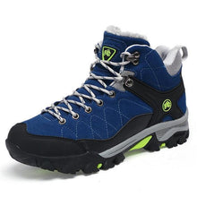 将图片加载到图库查看器，Soft Black Mens Boots Winter Fur Warm Snow Men Walking Boots Work Shoes Footwear Fashion Rubber Ankle Shoes Warm Fur Lined Ankle Booties Comfortable Non Slip Outdoor Shoes
