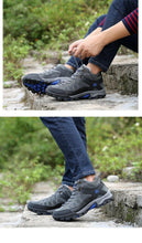 将图片加载到图库查看器，Soft Black Mens Boots Winter Fur Warm Snow Men Walking Boots Work Shoes Footwear Fashion Rubber Ankle Shoes Warm Fur Lined Ankle Booties Comfortable Non Slip Outdoor Shoes
