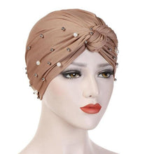 Load image into Gallery viewer, Soft Cotton Lightweight Elegant Turban Hijab Bonnet Arab Wrap Head Turbans Cap Headwrap Headwear Indian African Turbans Twist Headband For Women

