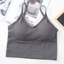 将图片加载到图库查看器，Soft Cotton Sports Bras For Women Push Up Solid Sports Bra Jogging Gym Women Sports Bra Girl Underwear Fitness Running Yoga Sport Tops
