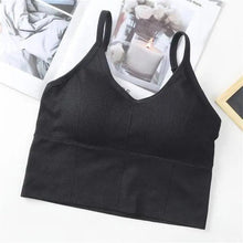 将图片加载到图库查看器，Soft Cotton Sports Bras For Women Push Up Solid Sports Bra Jogging Gym Women Sports Bra Girl Underwear Fitness Running Yoga Sport Tops
