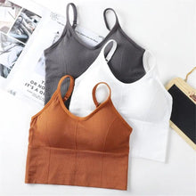 将图片加载到图库查看器，Soft Cotton Sports Bras For Women Push Up Solid Sports Bra Jogging Gym Women Sports Bra Girl Underwear Fitness Running Yoga Sport Tops
