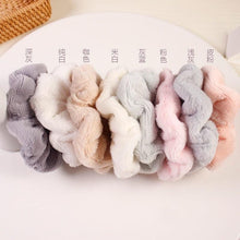 将图片加载到图库查看器，Soft Faux Fur Hair Scrunchies Plush Elastic Hair Bands Women Girls Ponytail Holder Rubber Band Fashion Headwear Ponytail Holder Accessories for Women
