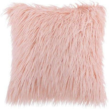 Load image into Gallery viewer, Soft Fur Polyester Cotton Pillow Covers Cushion Covers Luxury Soft Decorative Pillow Covers Home Decor Pillow Covers Living Room Bedroom Decorative Pillowcase Shaggy Fluffy Cover 45x45CM
