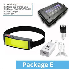Load image into Gallery viewer, Soft Light Headlamp Flashlight LED Headlamp Adjustable Strap With COB Wick  Headlight Beads Wide Range of Lighting   Perfect Head Light For Camping Hiking Running Built-in Rechargeable Lithium Battery
