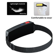 Load image into Gallery viewer, Soft Light Headlamp Flashlight LED Headlamp Adjustable Strap With COB Wick  Headlight Beads Wide Range of Lighting   Perfect Head Light For Camping Hiking Running Built-in Rechargeable Lithium Battery
