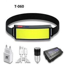 Load image into Gallery viewer, Soft Light Headlamp Flashlight LED Headlamp Adjustable Strap With COB Wick  Headlight Beads Wide Range of Lighting   Perfect Head Light For Camping Hiking Running Built-in Rechargeable Lithium Battery

