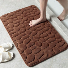 Load image into Gallery viewer, Soft Memory Foam Non Slip Cobblestone Embossing Bath Mat
