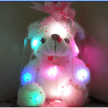 Load image into Gallery viewer, Soft Plush Doll, Light Up LED Teddy Bear Stuffed Animals, Mini Glow Bear Plush Toy Creative Colorful Glowing Teddy Bear Doll Gifts for Bedroom, Kids, Baby, Valentine - Pink
