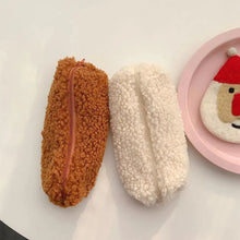 Load image into Gallery viewer, Soft Plush Pencil Case Stationery Pouch Cosmetic Zipper Pouch Bag Simple Lightweight Design
