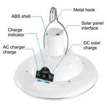 Load image into Gallery viewer, Solar Camping Light Hanging LED Bulb Lamp
