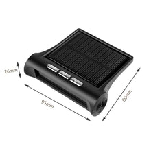 Load image into Gallery viewer, Solar Car Digital Clock with LCD Time Date In-Car Temperature Display for Outdoor Personal Car Part Decoration Universal Wireless Car Head Up Display Digital GPS Speedometer MPH Solar Battery USB Charged with Time Clock

