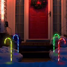 将图片加载到图库查看器，Solar Christmas Candy Cane Light IP55 Waterproof Stake Light
