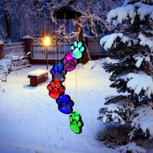 Load image into Gallery viewer, Solar Dog Claw Wind Chime Light
