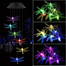 Load image into Gallery viewer, Solar Dragonfly Wind Chimes Lights
