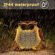 将图片加载到图库查看器，Solar Garden Hanging Light Owl Pattern
