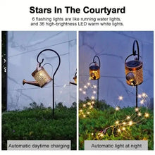 Load image into Gallery viewer, Solar LED Watering Can String Lights
