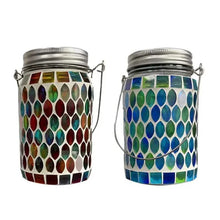 Load image into Gallery viewer, Solar Mosaic LED Waterproof Outdoor Hanging Lanterns
