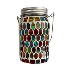 Load image into Gallery viewer, Solar Mosaic LED Waterproof Outdoor Hanging Lanterns
