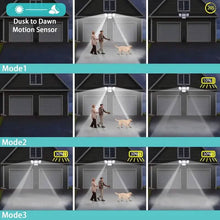 Load image into Gallery viewer, Solar Outdoor Lights 333 LEDs Motion Sensor Lights 4 Heads
