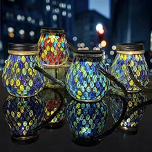将图片加载到图库查看器，Solar Outdoor Mosaic Lantern

