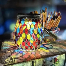将图片加载到图库查看器，Solar Outdoor Mosaic Lantern
