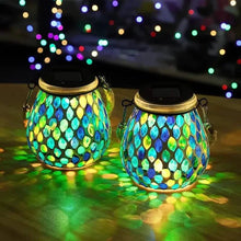 将图片加载到图库查看器，Solar Outdoor Mosaic Lantern
