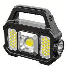 Load image into Gallery viewer, Solar Portable Flashlight &amp; Handheld Searchlight with Side Lights
