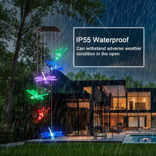 将图片加载到图库查看器，Solar Powered Dragonfly Lights Wind Chimes
