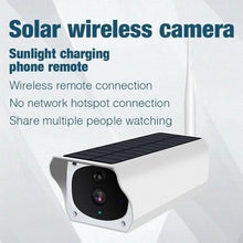 将图片加载到图库查看器，Solar Powered IP Camera with Rechargable Batteries HD 1080p Loop Recording

