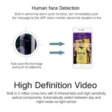 将图片加载到图库查看器，Solar Powered IP Camera with Rechargable Batteries HD 1080p Loop Recording
