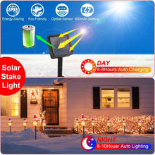 将图片加载到图库查看器，Solar Powered Lamp 3 Snowmen Garden Stake Light
