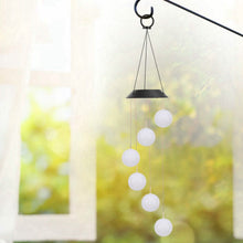 Load image into Gallery viewer, Solar Powered LED Ball Wind Chimes - Color Changing LED String Light
