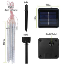 将图片加载到图库查看器，Solar Powered Meteor Shower String Light
