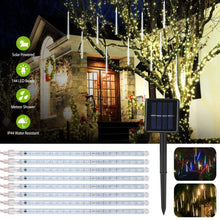 将图片加载到图库查看器，Solar Powered Meteor Shower String Light
