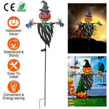 Load image into Gallery viewer, Solar Powered Scarecrow Shape Stake Light Halloween Decoration
