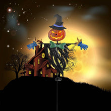 Load image into Gallery viewer, Solar Powered Scarecrow Shape Stake Light Halloween Decoration

