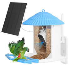 Load image into Gallery viewer, Solar Powered Smart Bird Feeder with PIR Motion AI Two-Way Audio

