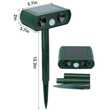 将图片加载到图库查看器，Solar Powered Ultrasonic Animal Repeller
