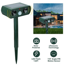 将图片加载到图库查看器，Solar Powered Ultrasonic Animal Repeller
