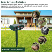 将图片加载到图库查看器，Solar Powered Ultrasonic Animal Repeller
