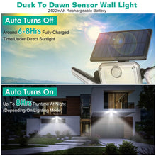 Load image into Gallery viewer, Solar Powered Wall Lights Outdoor Motion Sensor Lamps
