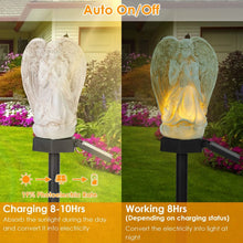 将图片加载到图库查看器，Solar Praying Angle Statue Garden Light
