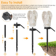 将图片加载到图库查看器，Solar Praying Angle Statue Garden Light
