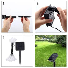 将图片加载到图库查看器，Solar String Lights 20ft 30 LED Water Drop Solar String Fairy Waterproof Lights

