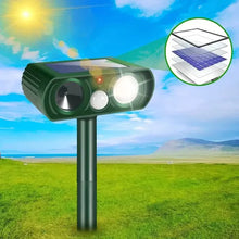 Load image into Gallery viewer, Solar Ultrasonic Animal Repeller with Motion Detector
