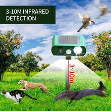 Load image into Gallery viewer, Solar Ultrasonic Animal Repeller with Motion Detector
