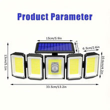 Load image into Gallery viewer, Solar Wall Light with 5 Adjustable Angle Heads
