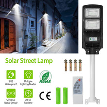 将图片加载到图库查看器，Solar Wireless IP65 Waterproof Street Path Light

